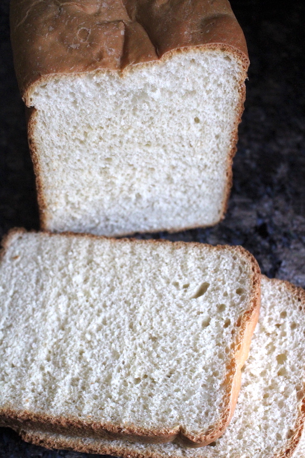 简单的面包机白面包~简单的自制软白三明治面包的面包机