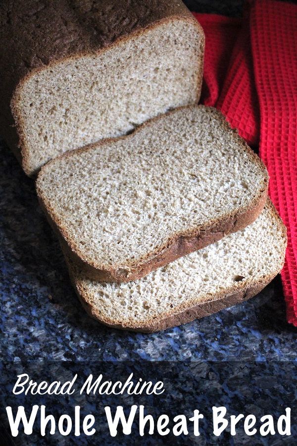 面包机全麦面包~ 100%全麦三明治面包从一个简单的面包机食谱
