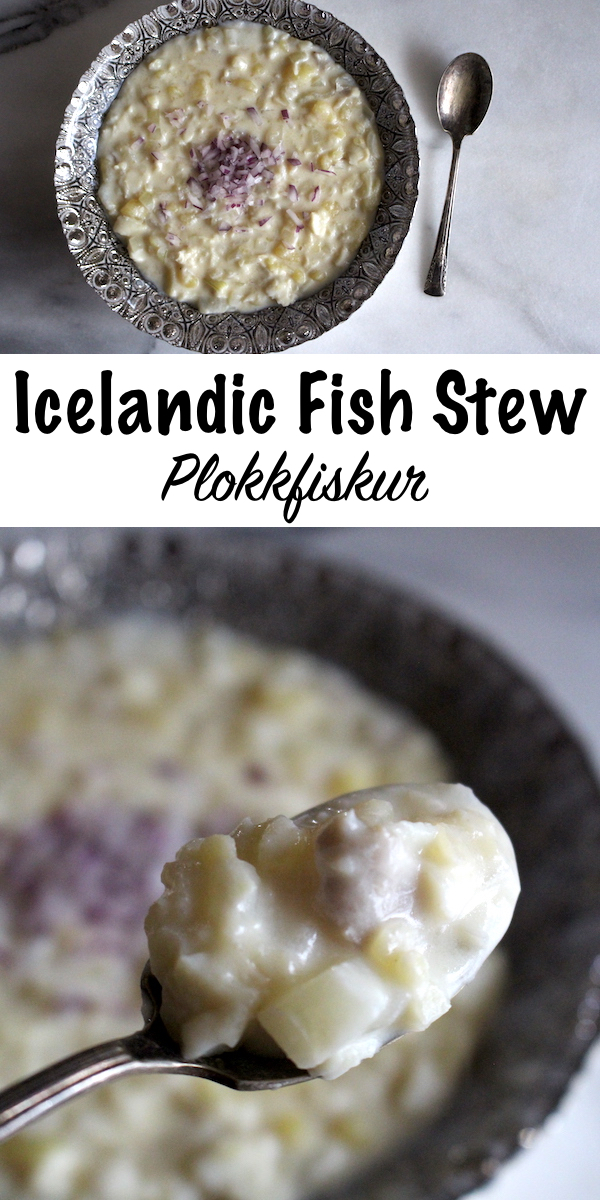 冰岛炖鱼:plokfiskur是一道传统的冰岛菜肴，由鱼、土豆、洋葱和白酱汁制成。其结果是粘稠和奶油舒适的食物，受到当地人和游客的欢迎。#北欧食物#冰岛#鱼类食谱
